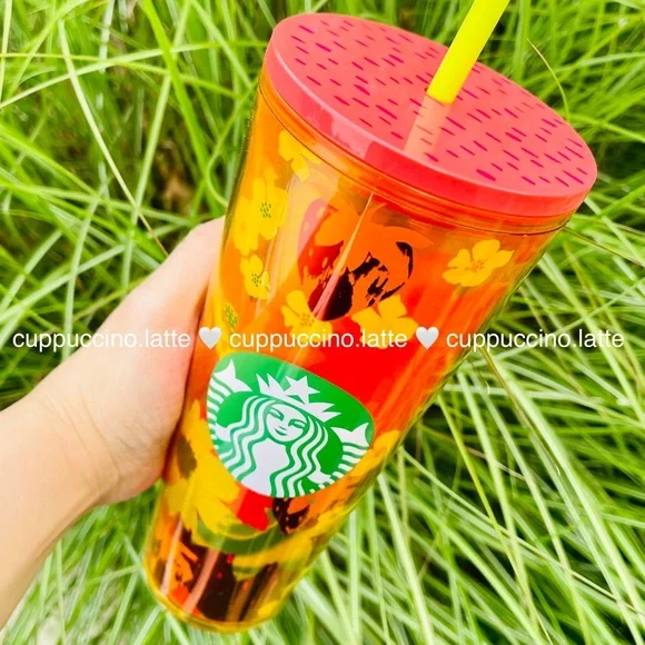 đSOLD OUTđźStarbucks Summer 2 Floral Printed Lid Venti Tumblers - Picture 8 of 15